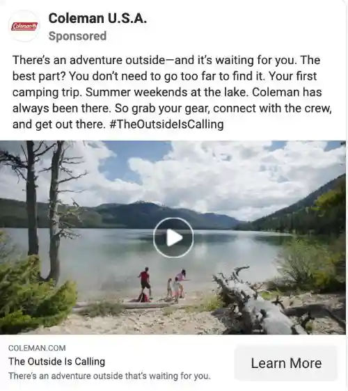 Coleman call to action example