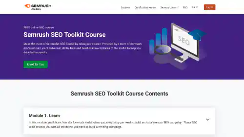 Semrush SEO Toolkit Course