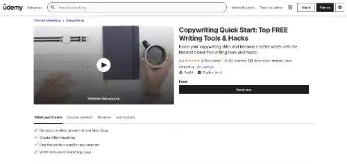 Copywriting Quick Start: Top FREE Writing Tools & Hacks