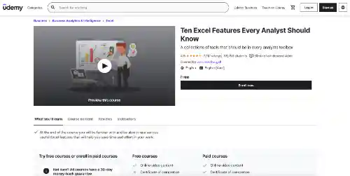 Ten Excel Features Every Analyst Should Know
