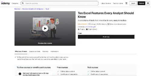 アナリストが知っておきたいExcelの10の機能