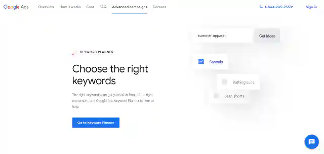 Google-Schlüsselwort-Planer