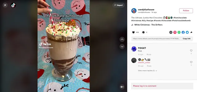 @candyfunhouse capture d'écran de TikTok