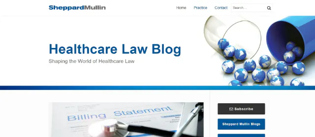 Sheppard Mullin Blog zum Gesundheitsrecht